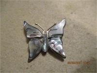 Mexico Abablone Butterfly Pin