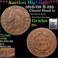 ***Auction Highlight*** 1810 C-1 Classic Head half