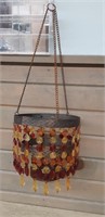 Beaded hanging planter