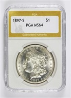 1879-S MORGAN SILVER DOLLAR