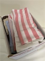 Box of various linens