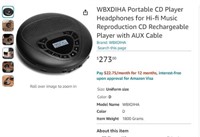 R1533 WBXDIHA Portable CD Player - Headphones