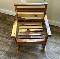Small Cedar Wood Chair