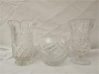 3pcs Glass Vases