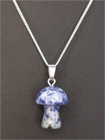 925 stamped 18" necklace with pendant