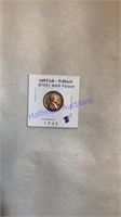 1943 Copper plated steel war penny
