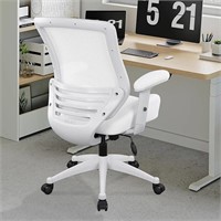 BOLISS 400lbs Mesh Computer Ergonomic Chair, White