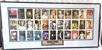 VINTAGE STAR TREK TRADING CARD SHEET FRAMED # ED