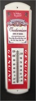 Metal Budweiser Thermometer