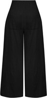 NEW (XXL) High Waisted Pants Trousers-Black