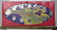 2000 Canada Millenium 25 cent coin set