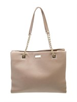 Kate Spade Neutral Leather Chain-link Shoulder Bag