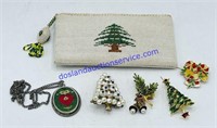 Beaded Christmas Coin Purse & Jewelry