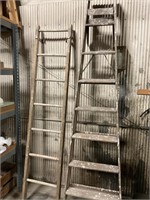 2 Vintage Ladders