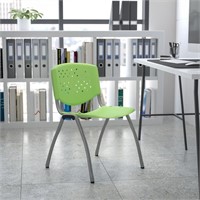 Flash Furniture Green Plastic Accent Chair
