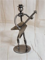 NUTS & BOLTS METAL GUITAR PLAYER STATUE