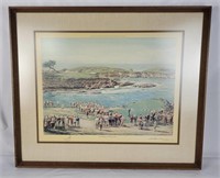 16th Green Cypress Point Litho Signed A. Weaver