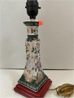 13in Lamp Base Floral Ceramic