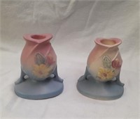 Hull Art Pottery Candle Holders