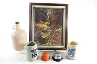 Tankards, Pottery Jug, Litho Print