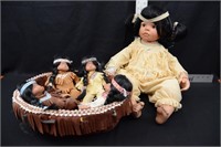 NATIVE AMERICAN DOLL LOT