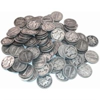 (100) Mercury Dimes 90% Silver Random Dates