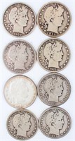 Coin 8 Barber Half Dollars Better Dates S Mints