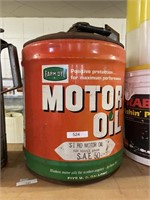 Farm-oyl motor oil tin