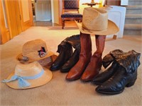 Mens Cowboy Boots & Straw Hats