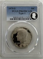 1979-S GRADED KENNEDY HALF DOLLAR