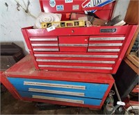 Matco Tool Box On Large Rolling Tool Box