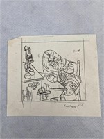 TSR AD&D “DWARF” Measuring Gem Signed Sketch Print