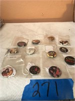 Heavy Metal Band Buttons,AC/DC,Kiss, Iron Maiden+