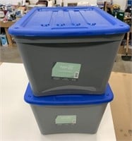 2 New 80L Storage Containers w/Wheels