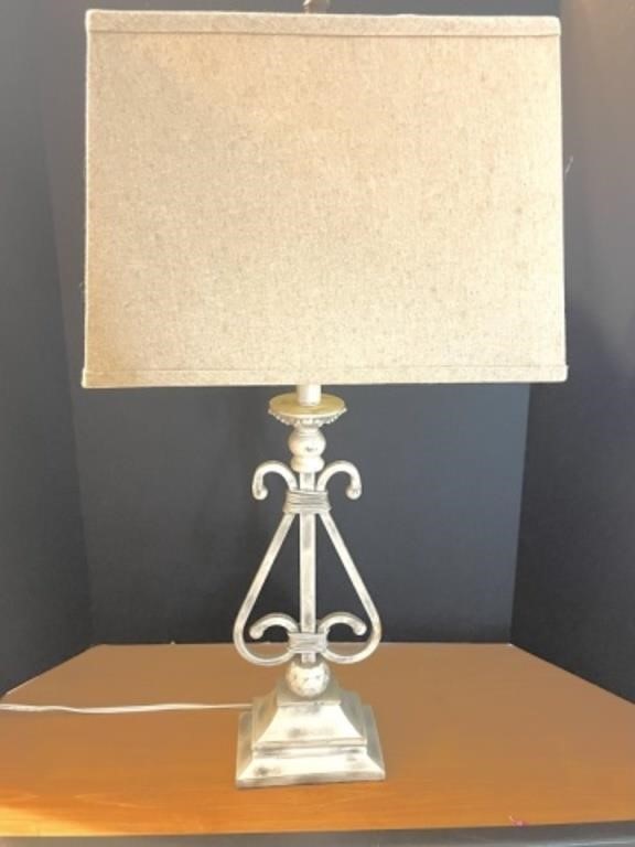 Shabby Chic Metal Table Lamp