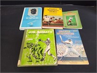 (2) Football & (4) Baseball Books
