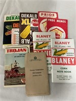 Seed corn books, DeKalb , Pride, Blaney, Trojan