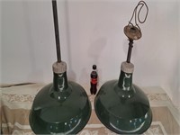 Vintage enameled yard lights