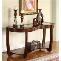 Cherry 51-inch Solid Wood 1-Shelf Sofa Table