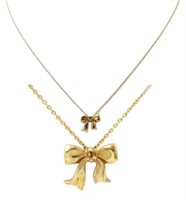 18kt Gold Tiffany & Co. Ribbon Motfif Necklace