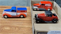 2  LIMITED EDITION DIE CAST CARS & 1 ERTL VTG. CAR