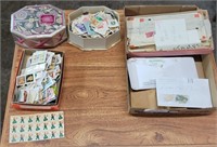COLLECTIBLE STAMPS, RECEIPTS & CANDY BOX