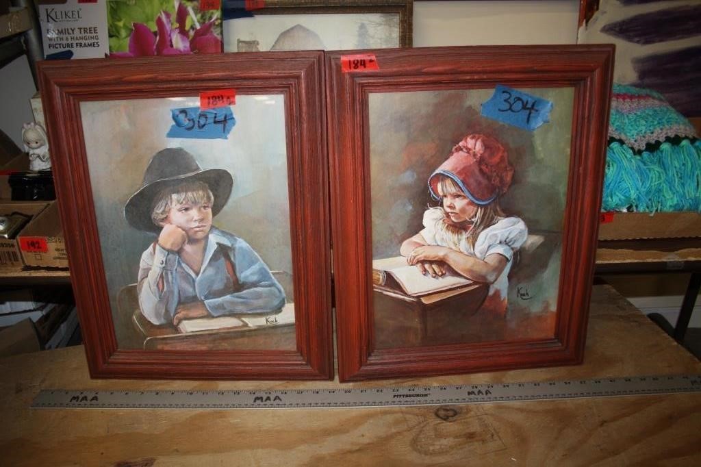 Kuck Framed Prints  2, Boy & Girl