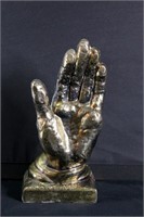 Vintage Metal Hand Sculpture