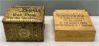 Tobacco Advertising Boxes; Tin & Wood