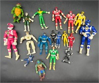 POWER RANGERS & NINJA TURTLES ACTION FIGURES