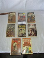 8 Paper backs--Louis L'Amour, Zane Grey and others