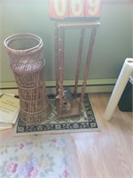 plant stands and rugs
