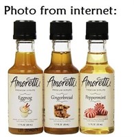 Amoretti Premium Christmas Syrups 50ml 3 Pack