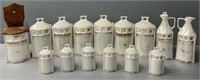 Antique German Spice Canisters Lot